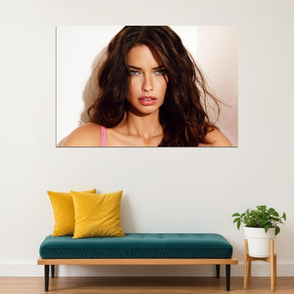 Adriana Lima Poster Supermodel Wall Art Fashion Icon Print