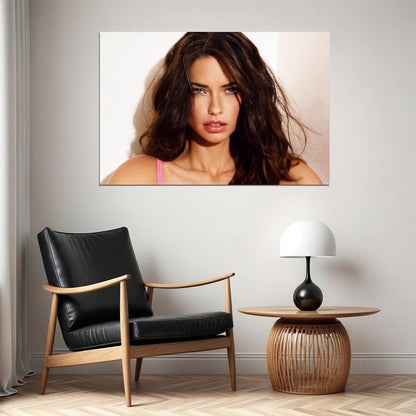 Adriana Lima Poster Supermodel Wall Art Fashion Icon Print