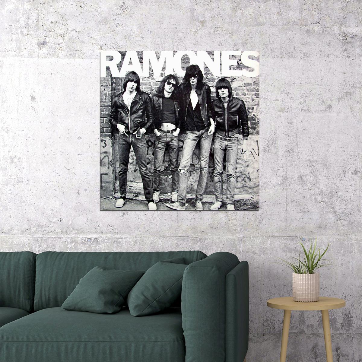 Ramones Music Poster Punk Rock Band Wall Print