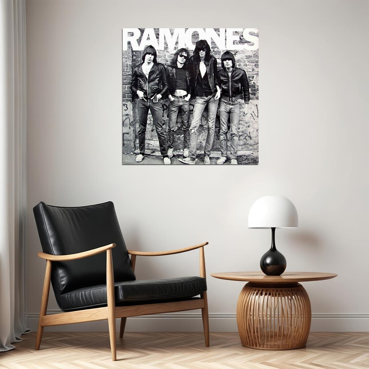 Ramones Music Poster Punk Rock Band Wall Print