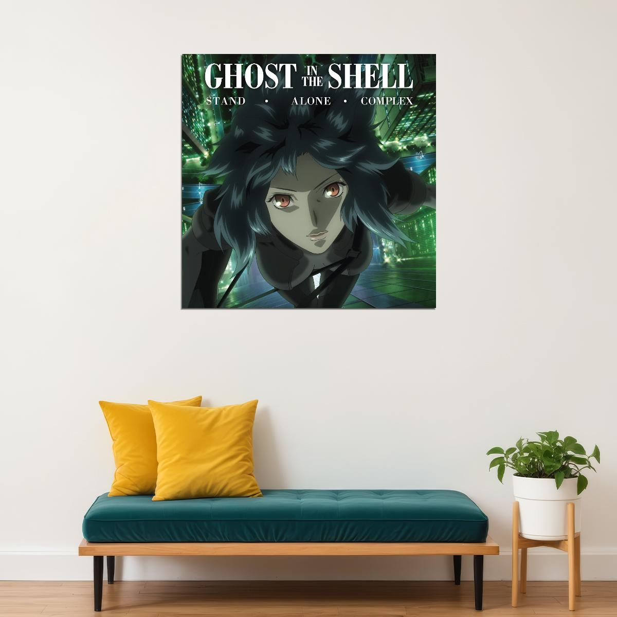 Ghost In The Shell: Stand Alone Complex Anime Poster Sci-fi Manga Art Cyberpunk Print