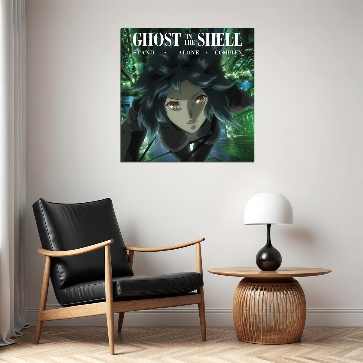 Ghost In The Shell: Stand Alone Complex Anime Poster Sci-fi Manga Art Cyberpunk Print