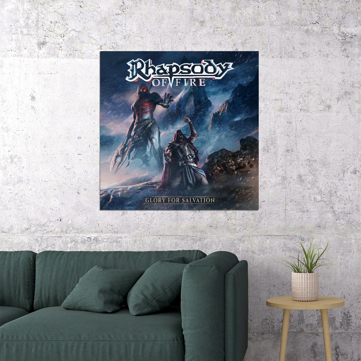 Rhapsody Album Cover Art Symphonic Metal Music Poster Famous Band Wall Print