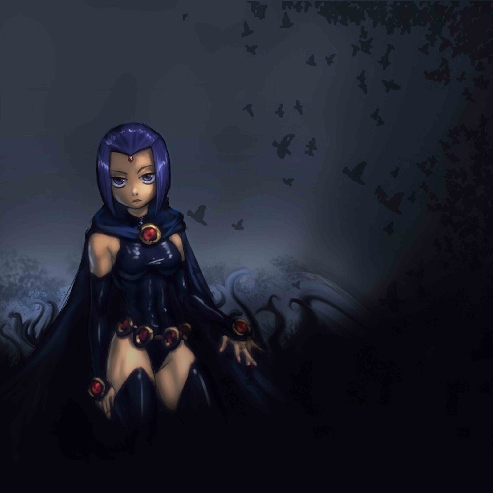 Teen Titans Raven Tv Show Movie Poster Iconic Animated Hero Wall Art - xonomax