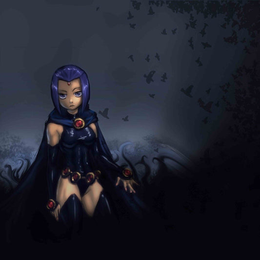 Teen Titans Raven Tv Show Movie Poster Iconic Animated Hero Wall Art - xonomax