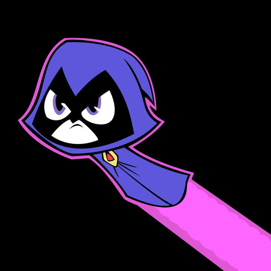 Teen Titans Raven Tv Show Movie Poster Iconic Animated Hero Wall Art - xonomax