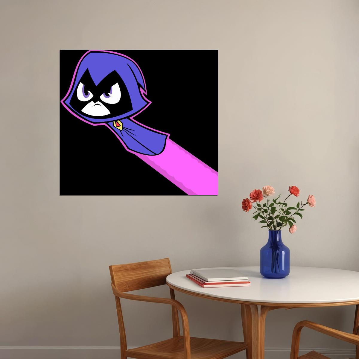 Teen Titans Raven Tv Show Movie Poster Iconic Animated Hero Wall Art - xonomax