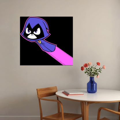 Teen Titans Raven Tv Show Movie Poster Iconic Animated Hero Wall Art - xonomax