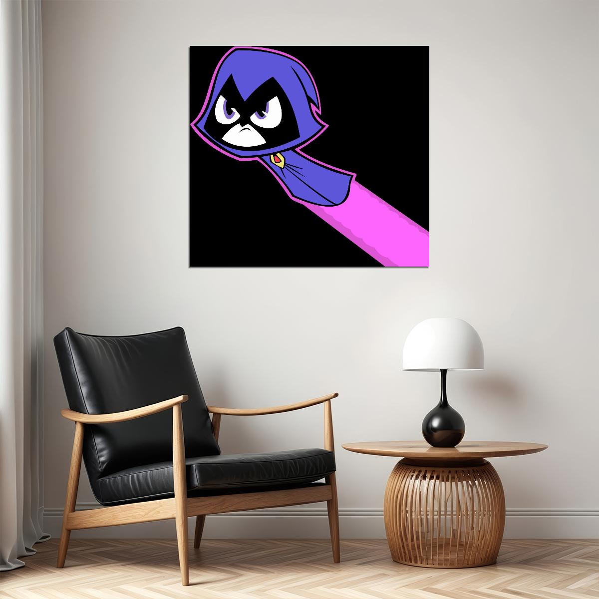 Teen Titans Raven Tv Show Movie Poster Iconic Animated Hero Wall Art - xonomax