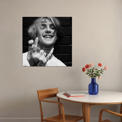 Lil Peep Rap Music Poster Rapper Wall Art