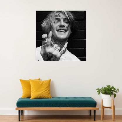 Lil Peep Rap Music Poster Rapper Wall Art