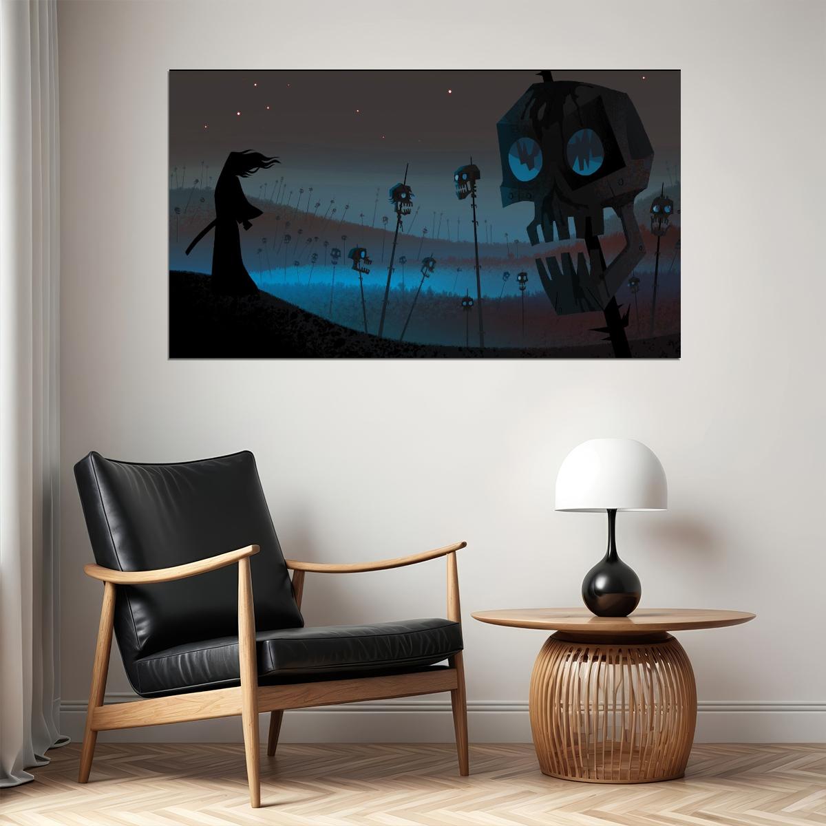 Samurai Jack Animated Tv Series Movie Poster Classic Cartoon Wall Art