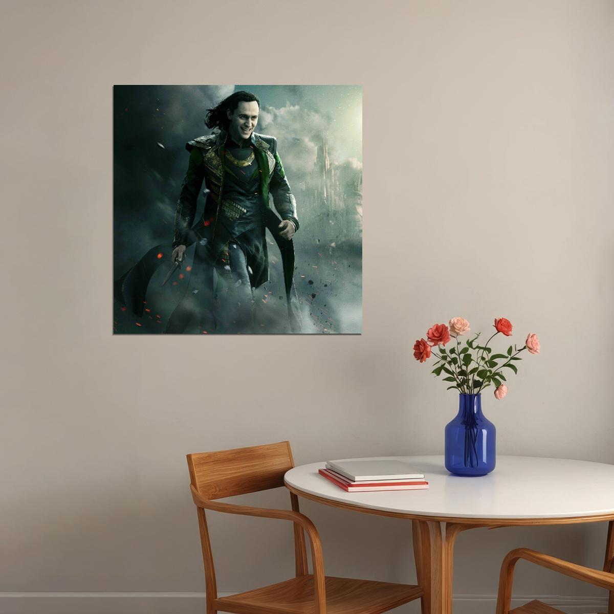 Asgard's Loki Poster Marvel Comics Supervillain Wall Art Comic Book And Movie Print - xonomax