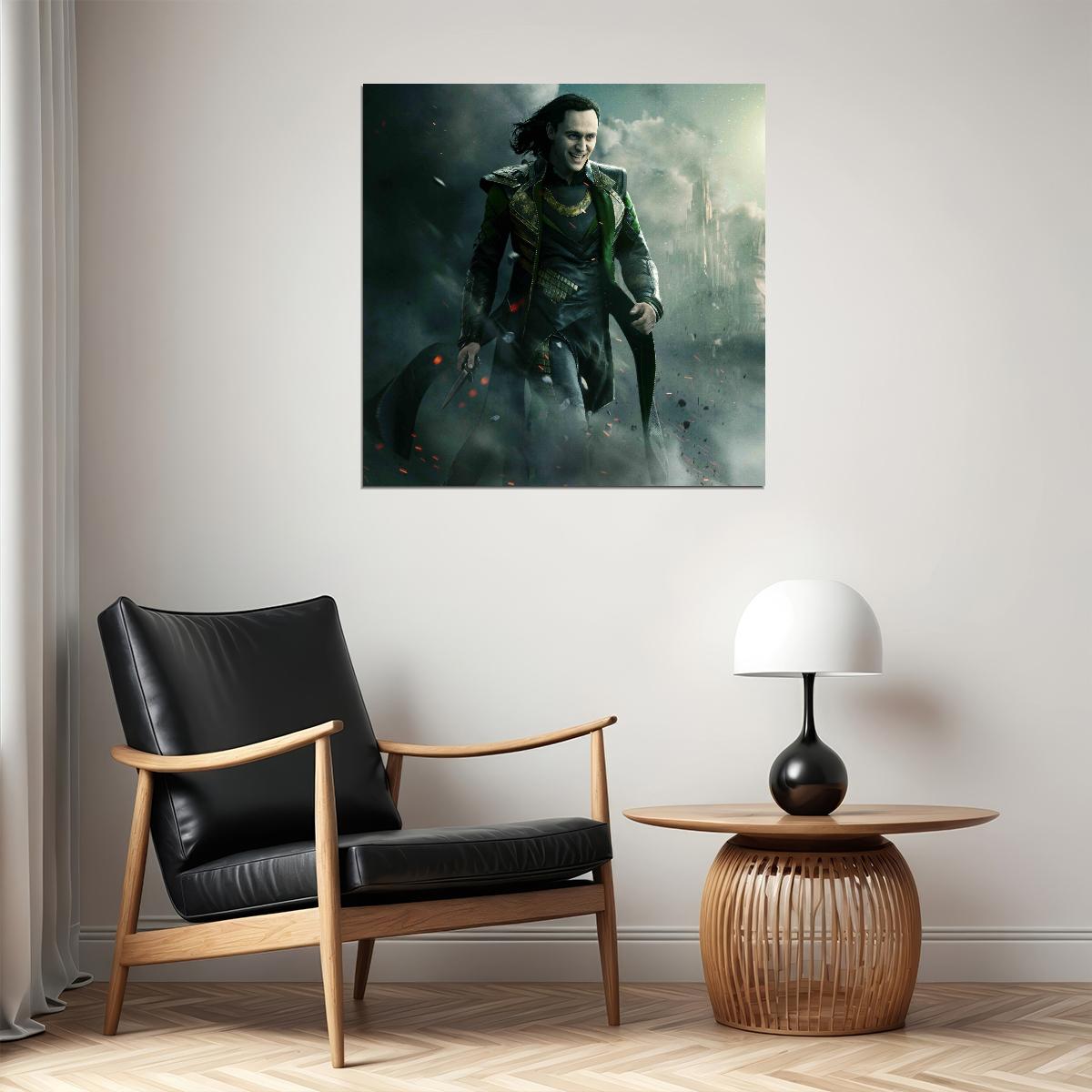 Asgard's Loki Poster Marvel Comics Supervillain Wall Art Comic Book And Movie Print - xonomax