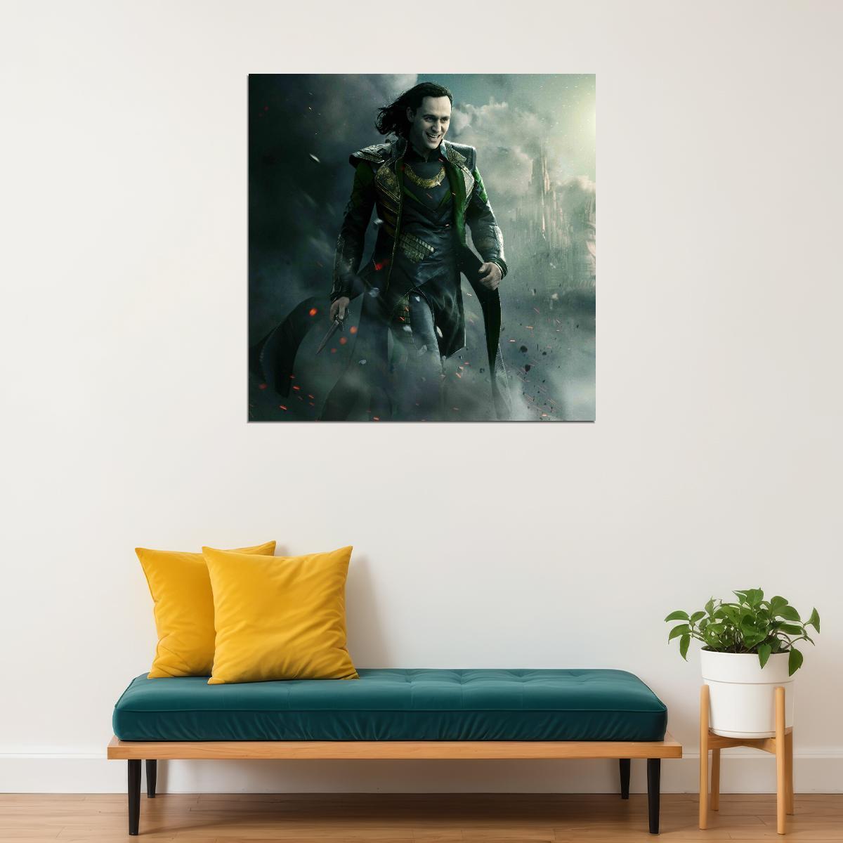 Asgard's Loki Poster Marvel Comics Supervillain Wall Art Comic Book And Movie Print - xonomax