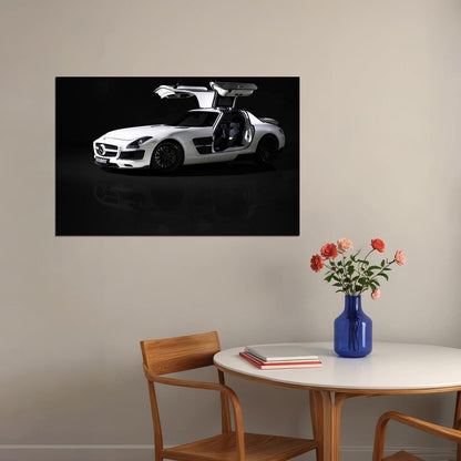 Mercedes-benz Car Poster Sports Vehicle Wall Art Supercar