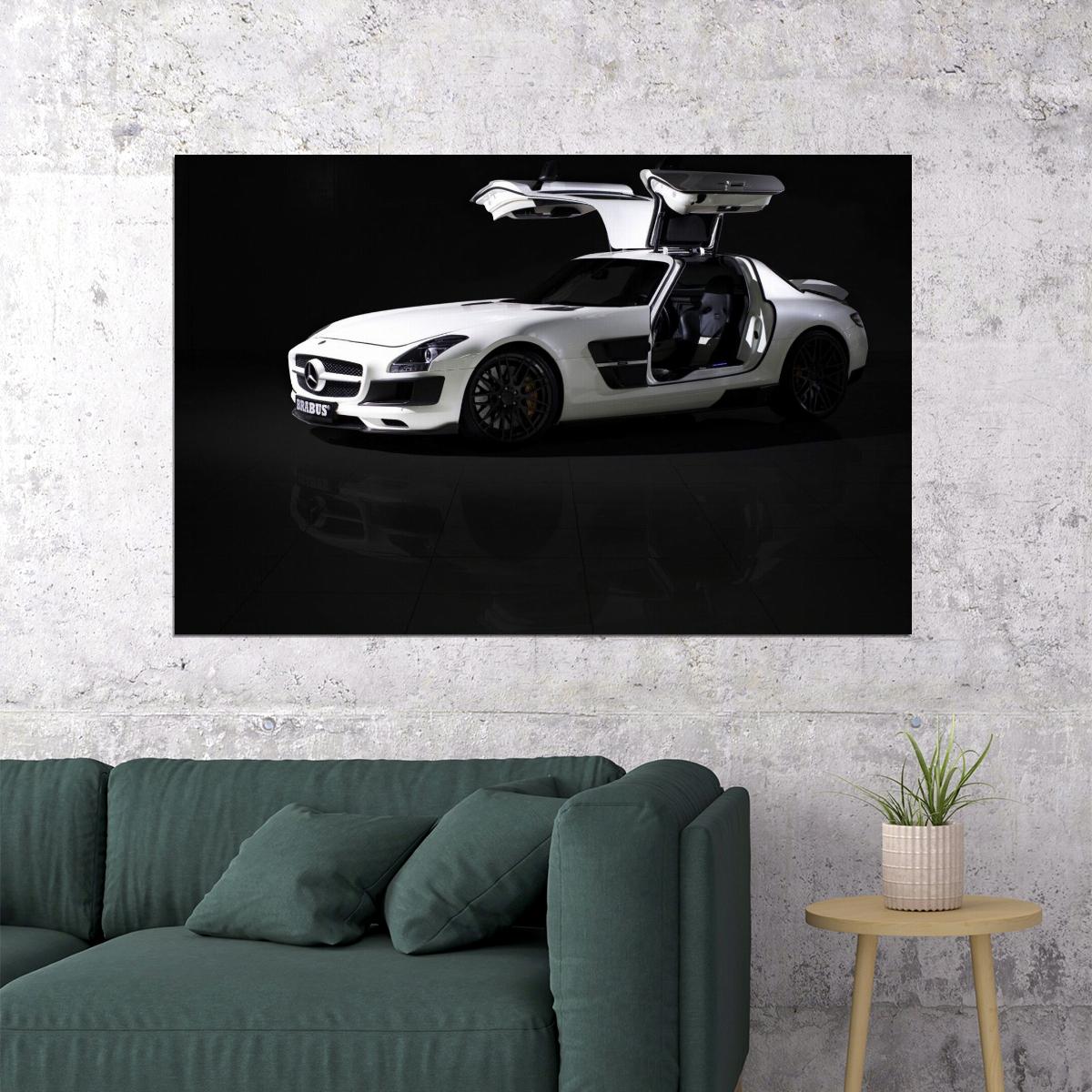 Mercedes-benz Car Poster Sports Vehicle Wall Art Supercar