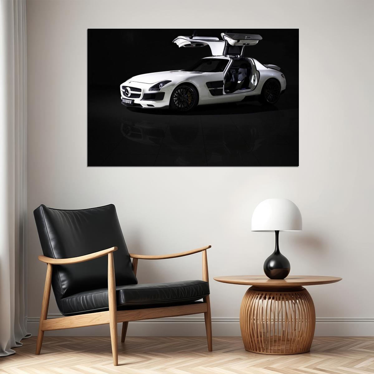 Mercedes-benz Car Poster Sports Vehicle Wall Art Supercar