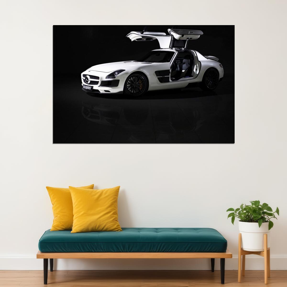 Mercedes-benz Car Poster Sports Vehicle Wall Art Supercar