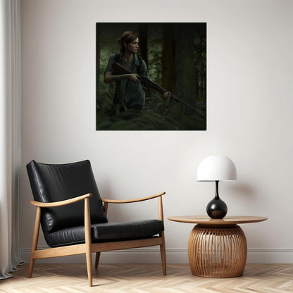 The Last Of Us Ellie Video Game Poster Iconic Post-apocalyptic Character Art Print