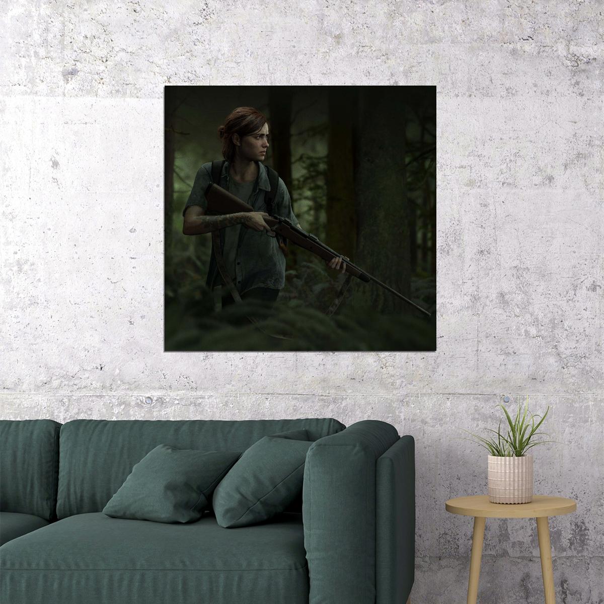 The Last Of Us Ellie Video Game Poster Iconic Post-apocalyptic Character Art Print