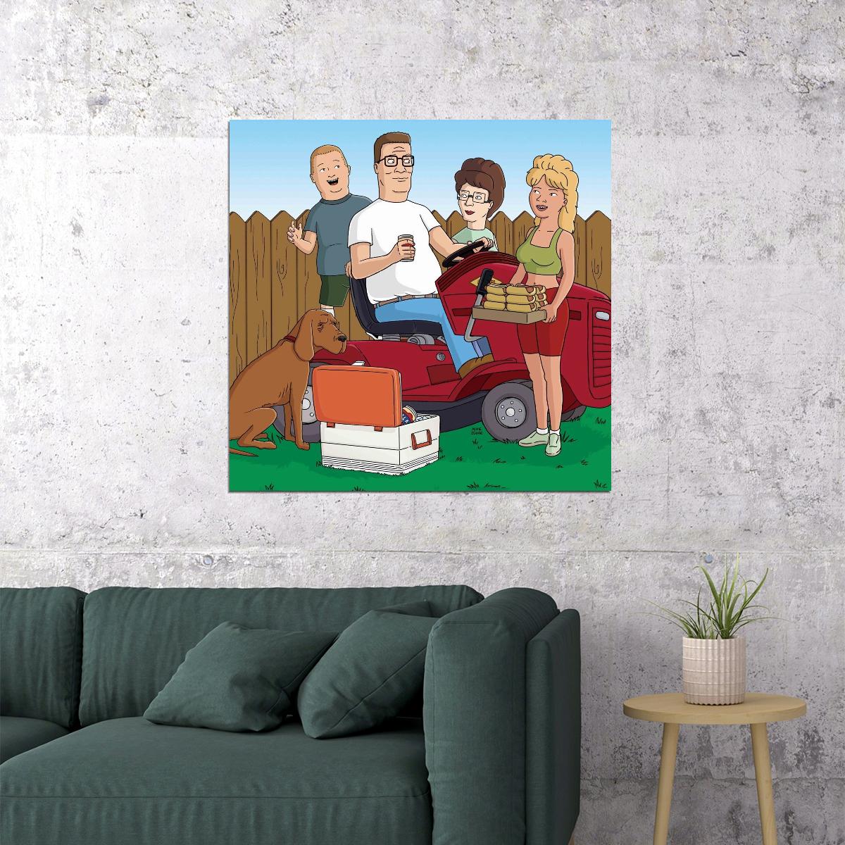 King Of The Hill Tv Series Poster Animated Comedy Wall Art - xonomax