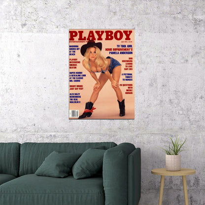 Pamela Anderson Playboy Magazine Poster Hollywood 80s 90s Actress Icon Model Wall Art