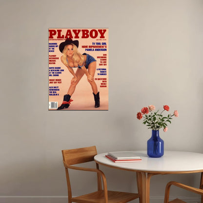 Pamela Anderson Playboy Magazine Poster Hollywood 80s 90s Actress Icon Model Wall Art