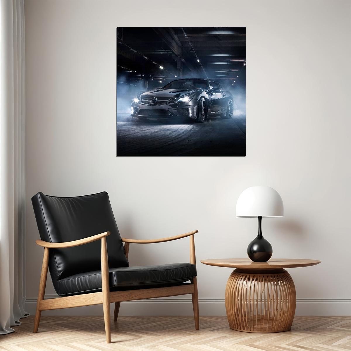 Mercedes-benz Car Poster Sports Vehicle Wall Art Supercar