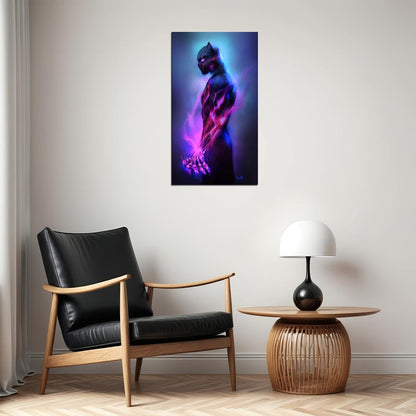 Black Panther Movie Poster Marvel Superhero Wall Art Comic Film Print - xonomax