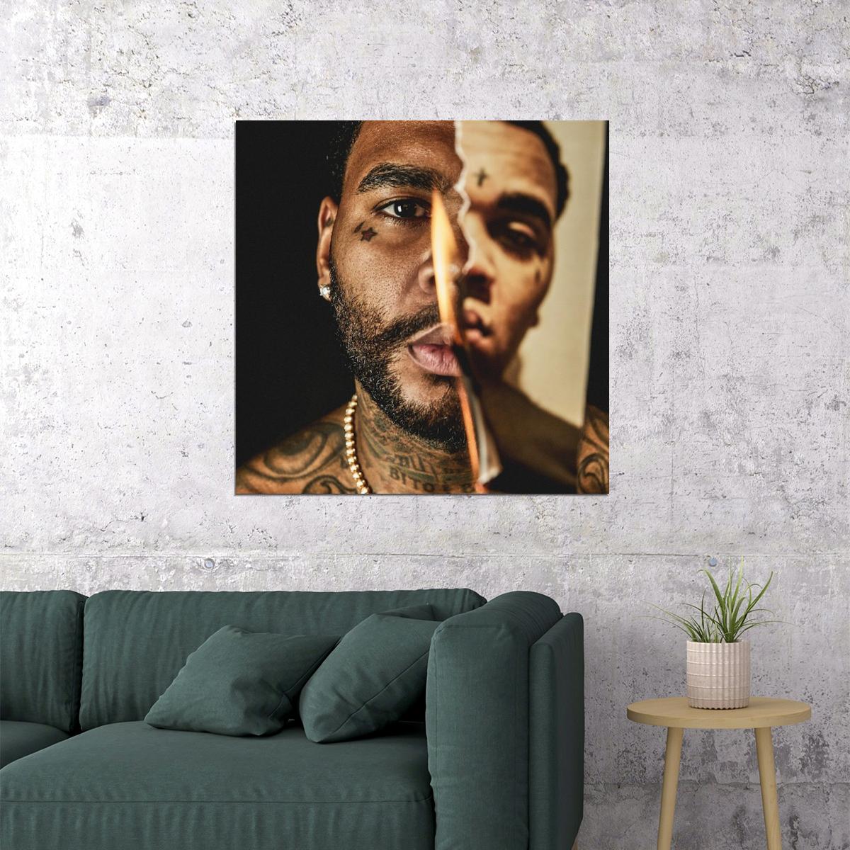 Kevin Gates All In Poster - Kevin Gates I'm Him Album Cover Art Music Poster Rap Wall ...