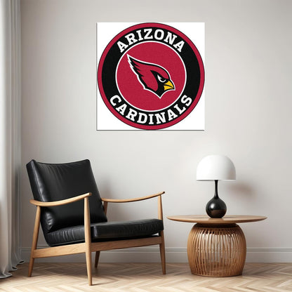 Arizona Cardinals Logo Poster Nfl Football Team Wall Art Sports Print