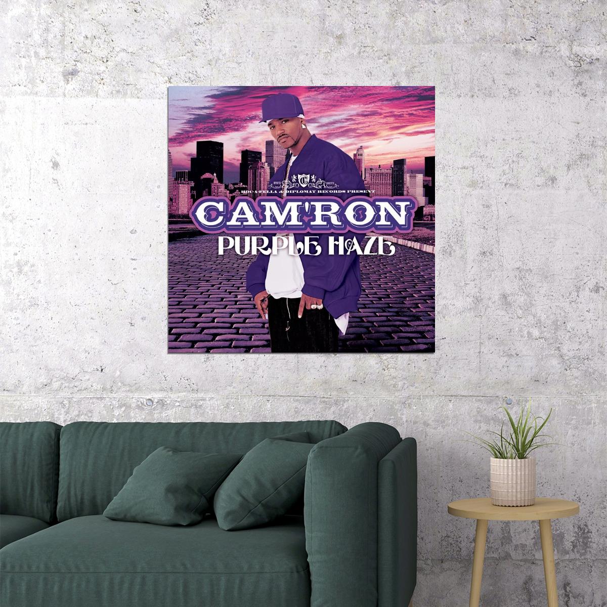 Cam'ron Purple Haze Album Cover Art Hip-hop Music Poster Rap Music Print