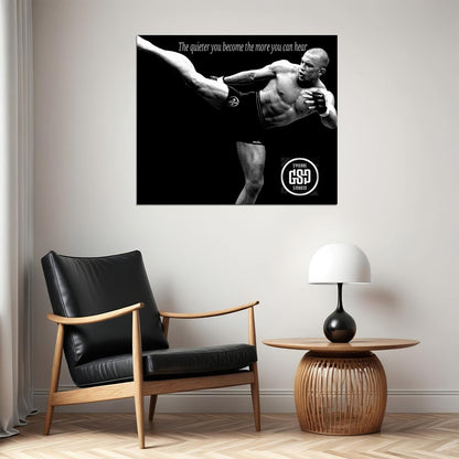 Georges St-pierre Gsp Poster Ufc Champion Wall Art Motivational Sports Print