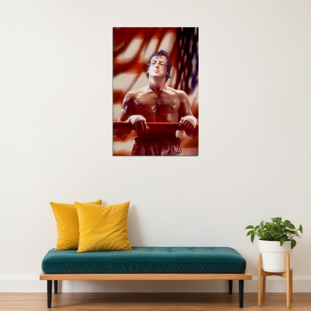 Rocky Balboa Movie Poster Iconic Boxing Film Wall Art