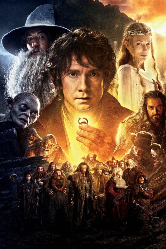 The Hobbit Movie Poster 2012 Iconic Fantasy Adventure Art Print - xonomax
