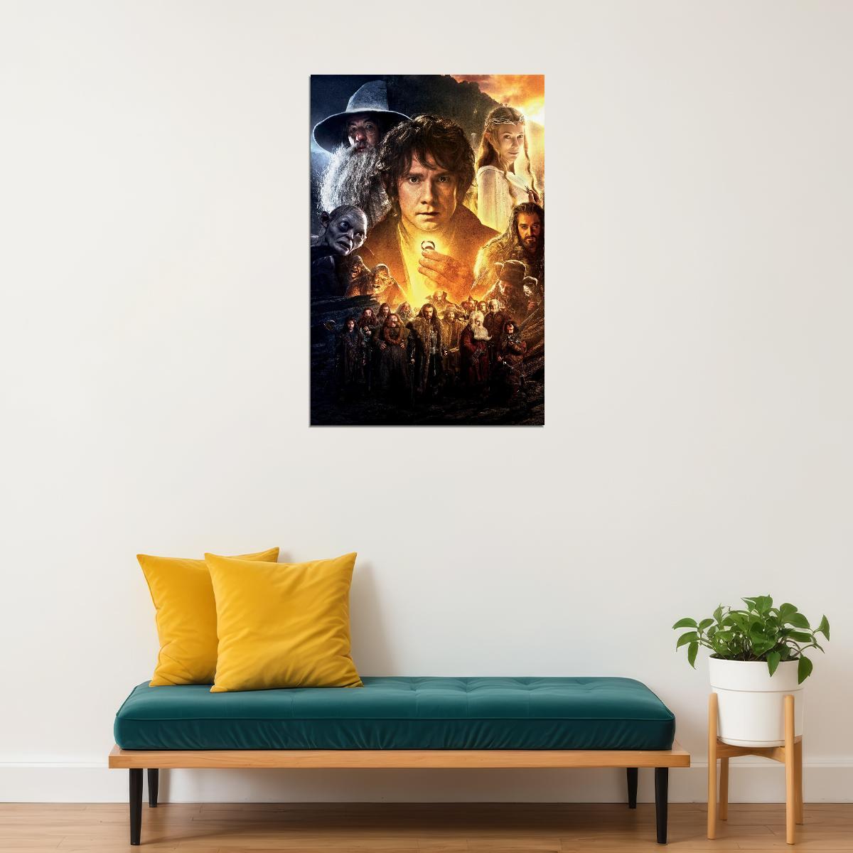 The Hobbit Movie Poster 2012 Iconic Fantasy Adventure Art Print - xonomax