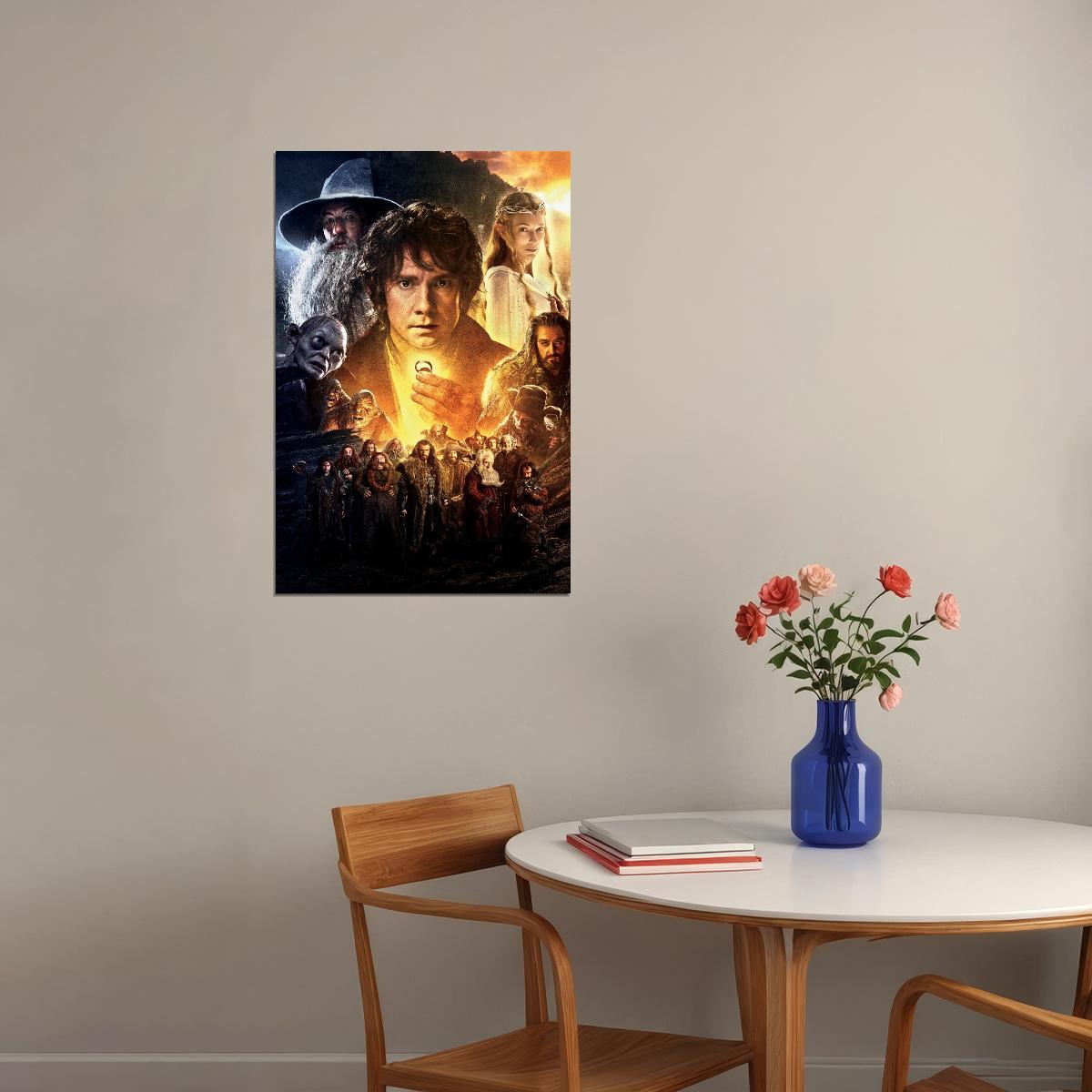 The Hobbit Movie Poster 2012 Iconic Fantasy Adventure Art Print - xonomax