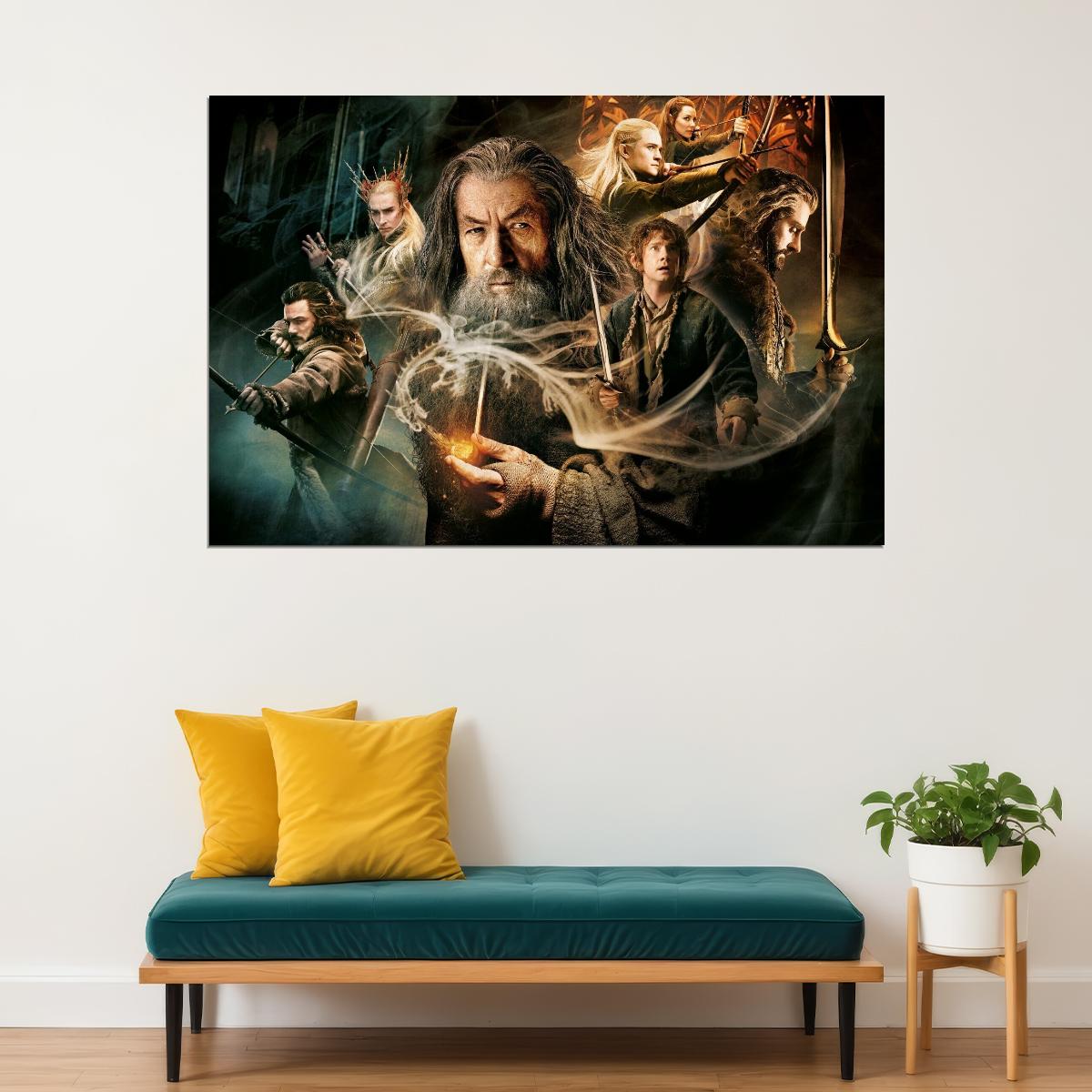 The Hobbit Movie Poster 2012 Iconic Fantasy Adventure Art Print - xonomax