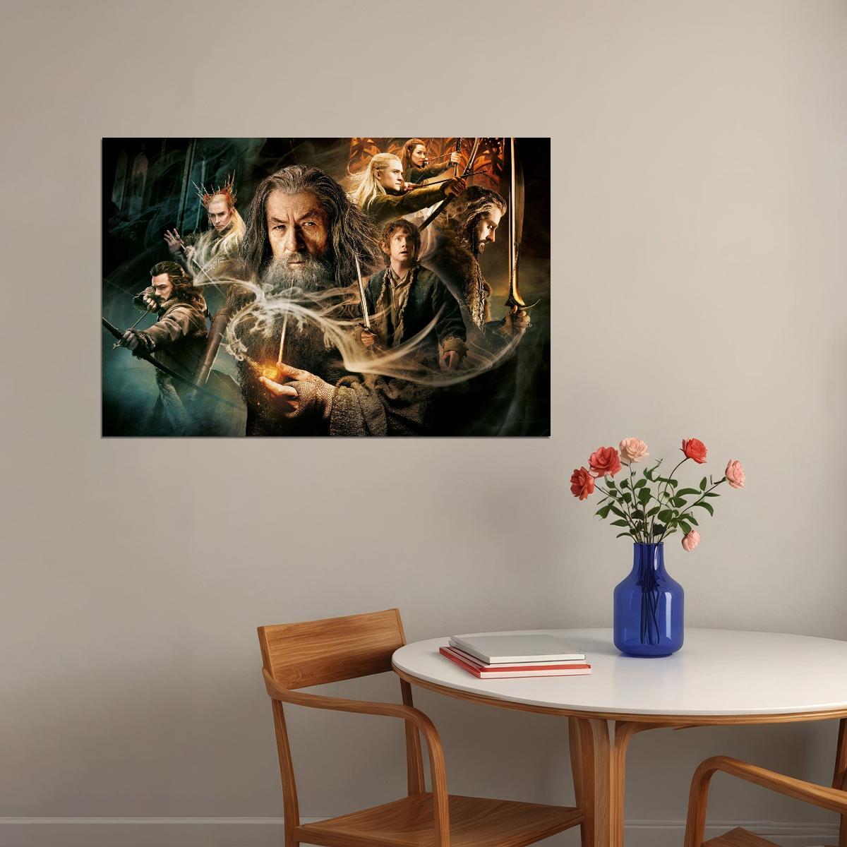 The Hobbit Movie Poster 2012 Iconic Fantasy Adventure Art Print - xonomax