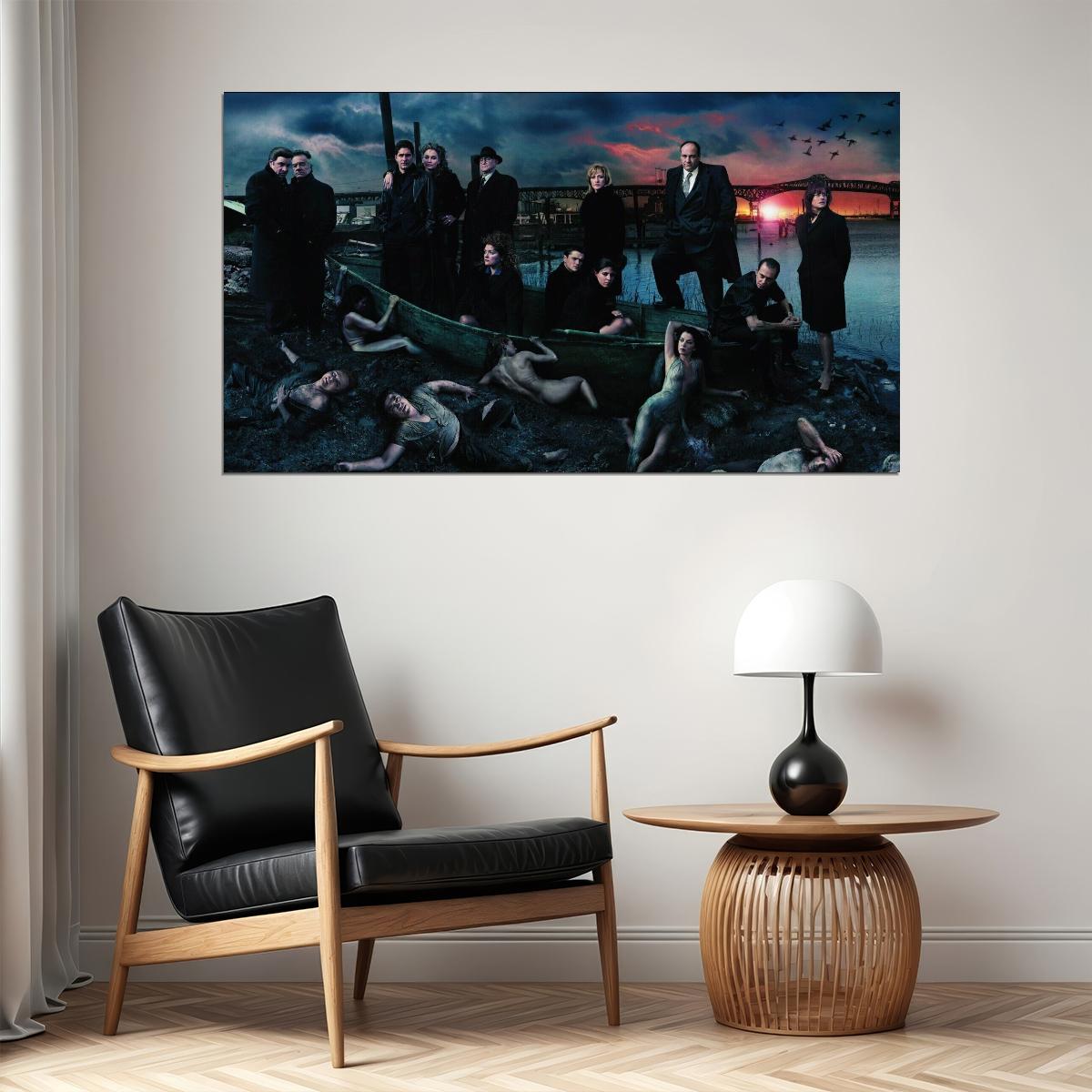 The Sopranos Tv Series Poster Iconic Mafia Drama Art Print - xonomax