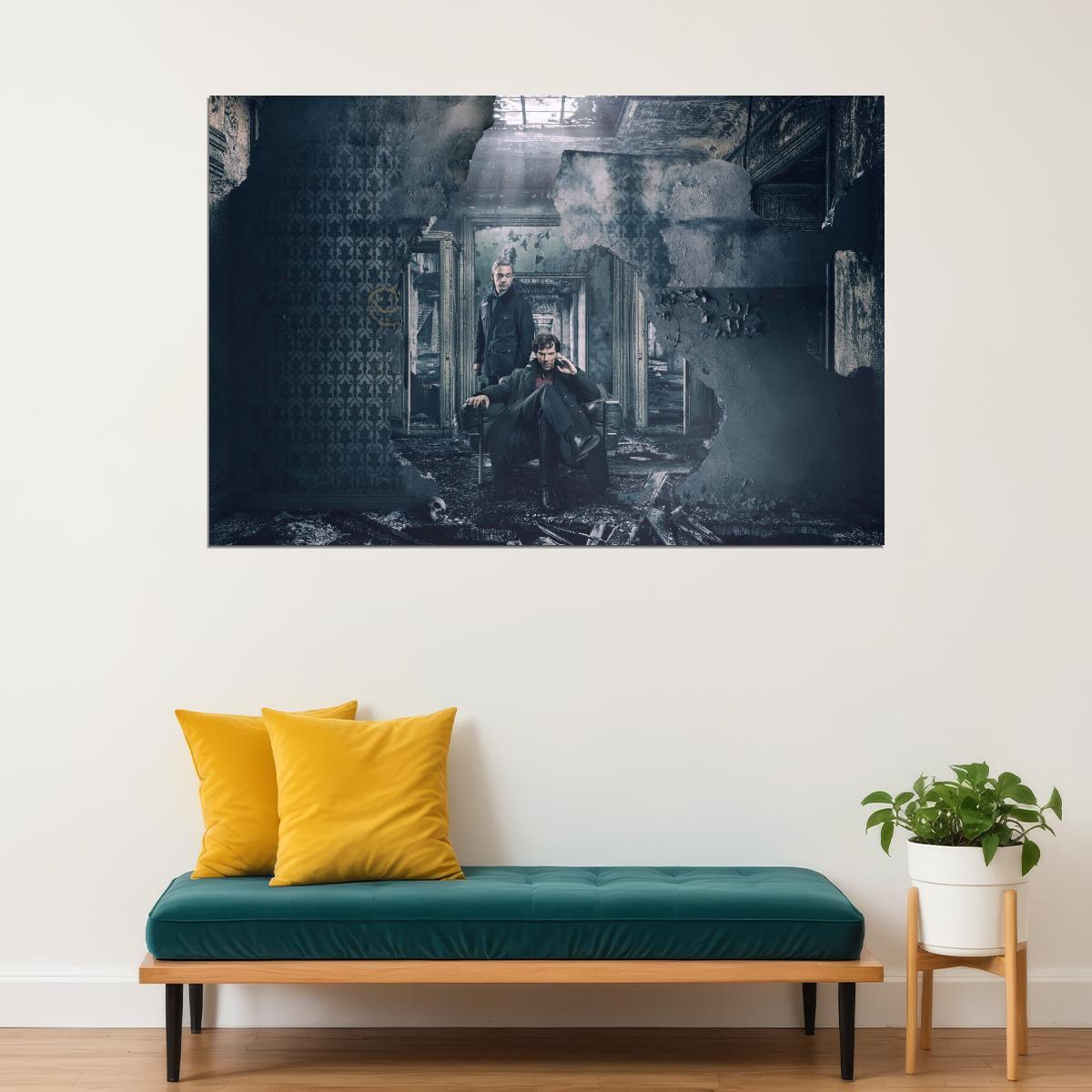 Sherlock Tv Show Movie Poster Detective Series Wall Print - xonomax