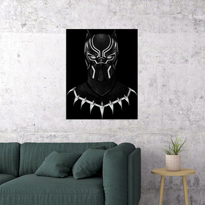 Black Panther Movie Poster Marvel Superhero Wall Art Comic Film Print - xonomax