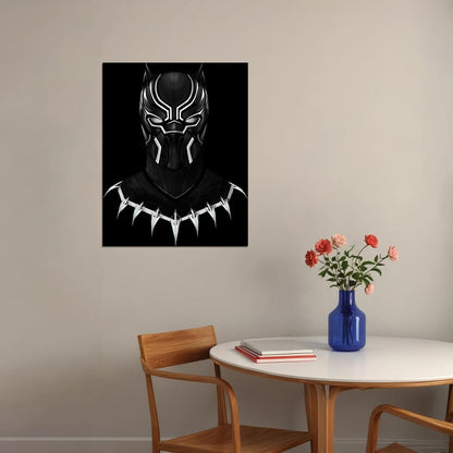 Black Panther Movie Poster Marvel Superhero Wall Art Comic Film Print - xonomax