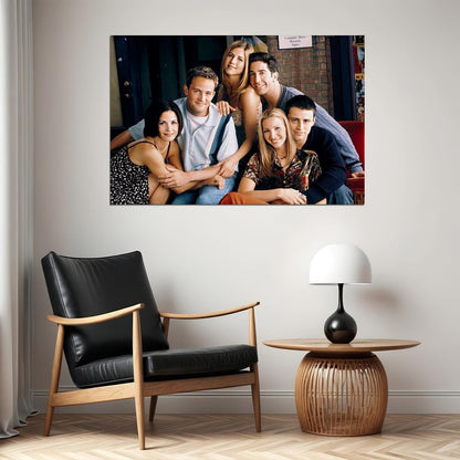 Friends Tv Series Poster Comedy Show Wall Art Classic 00s 90s Sitcom Print - xonomax