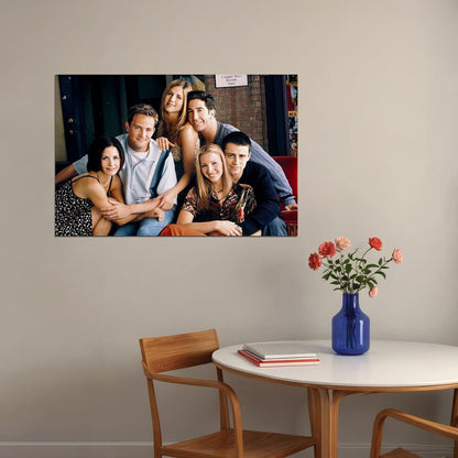 Friends Tv Series Poster Comedy Show Wall Art Classic 00s 90s Sitcom Print - xonomax