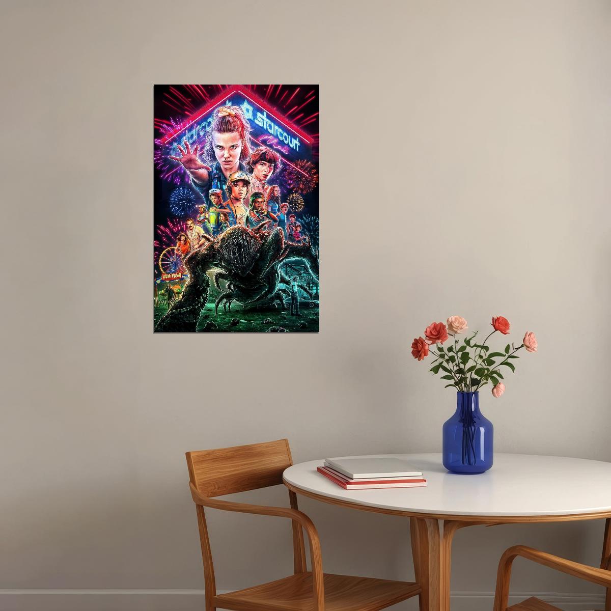 Stranger Things Tv Show Movie Poster Retro Sci-fi Print - xonomax