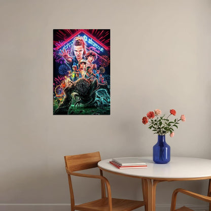 Stranger Things Tv Show Movie Poster Retro Sci-fi Print - xonomax