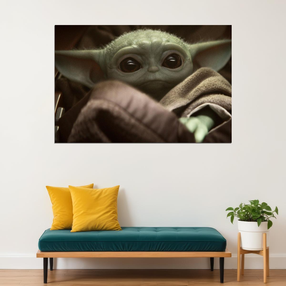 Star Wars Baby Yoda Sci-fi Movie Poster - xonomax