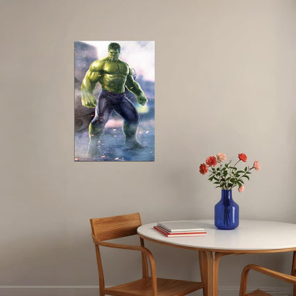 Hulk Movie Poster Marvel Superhero Film Wall Art Comic Book Print